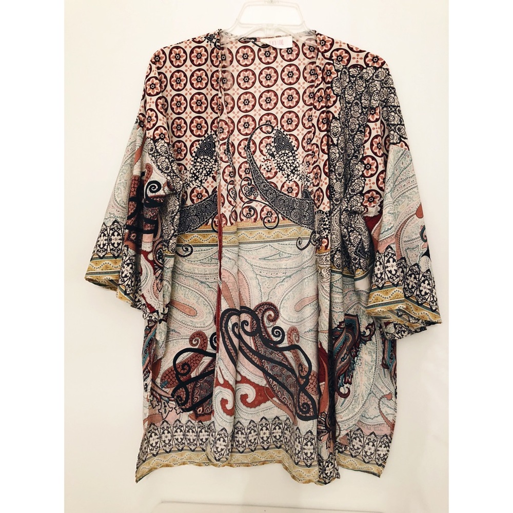 Patterned Kimono Cardigan